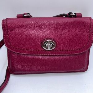 Coach Park Dylan Leather Crossbody Wallet